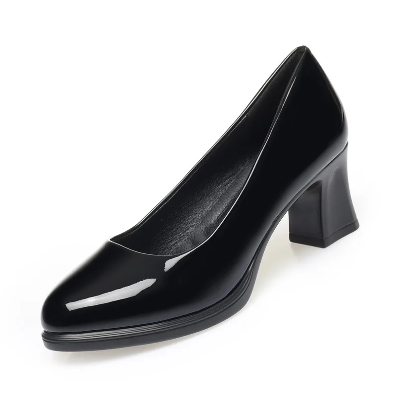 Court Heel Pointed - Chaussures confortables et respirantes en cuir