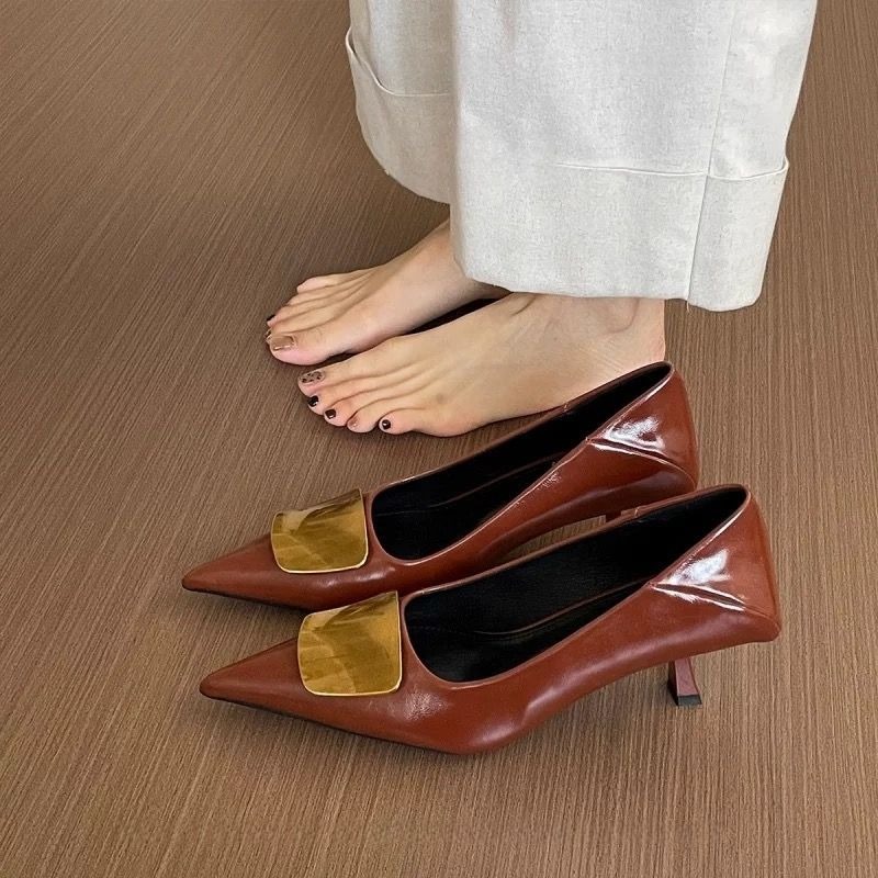 Court Heel Pointed - Talons français à bout pointu, escarpins