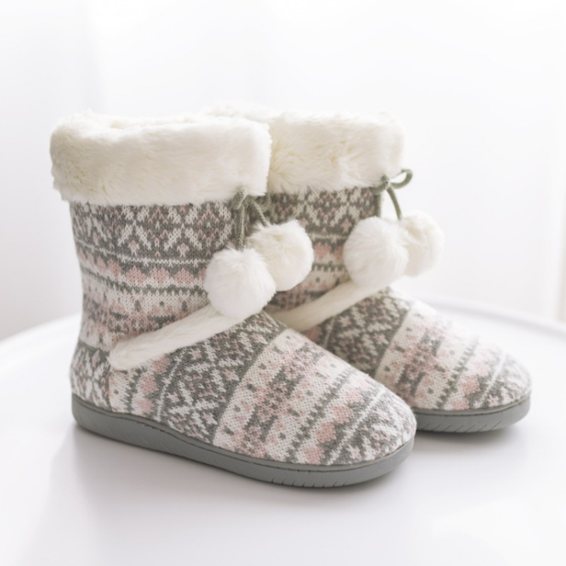 Women Shoes Boots - Pantoufles en peluche pour femmes, bottes