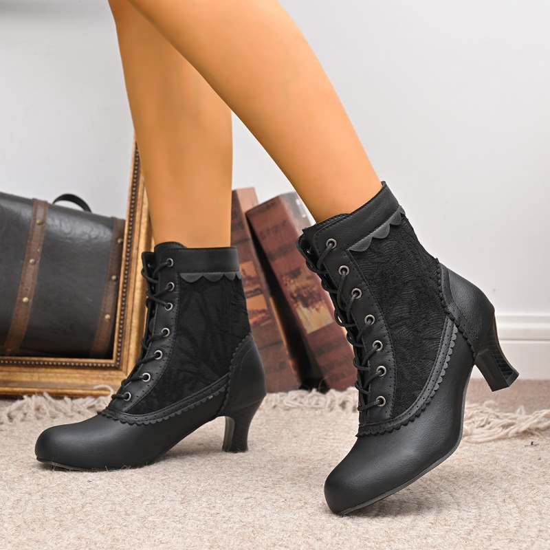 Court Heel Pointed - Bottes de mariée en Satin et