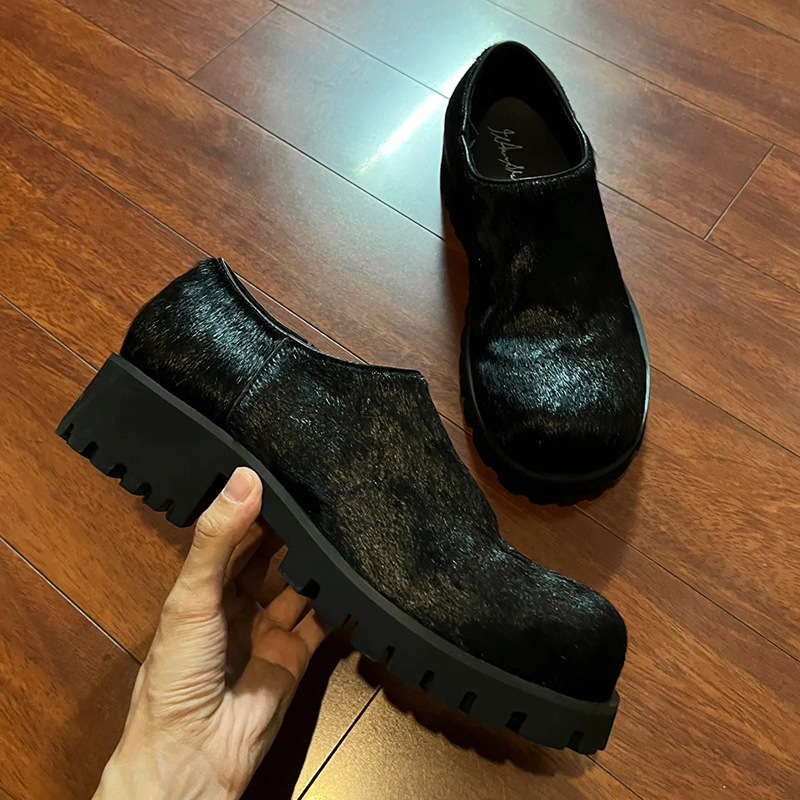 Women'S Shoes Paris - Chaussures en cuir à grosse tête