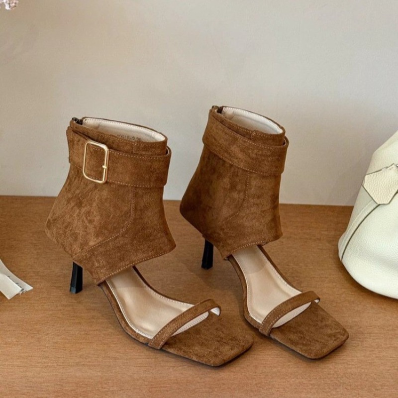 Women Shoes Boots - Nouvelles Bottes d'été rétro à talon