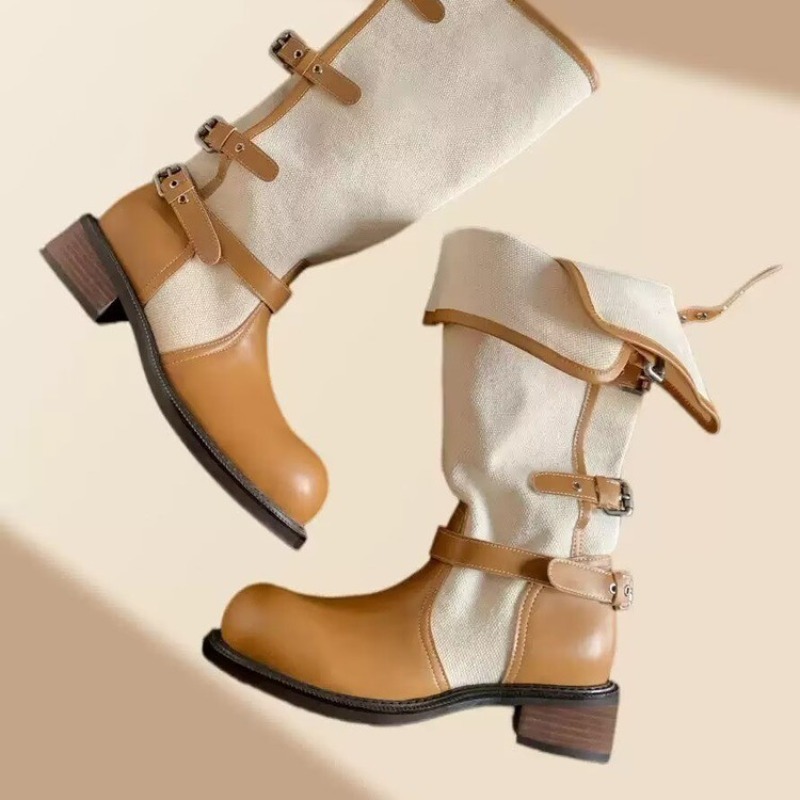 Bottes de chevalier vintage à  - Women Shoes Boots avis et prix