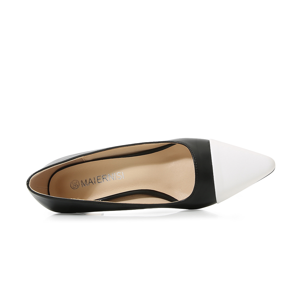 Escarpins à talons épais en pa - Court Heel Pointed avis et prix