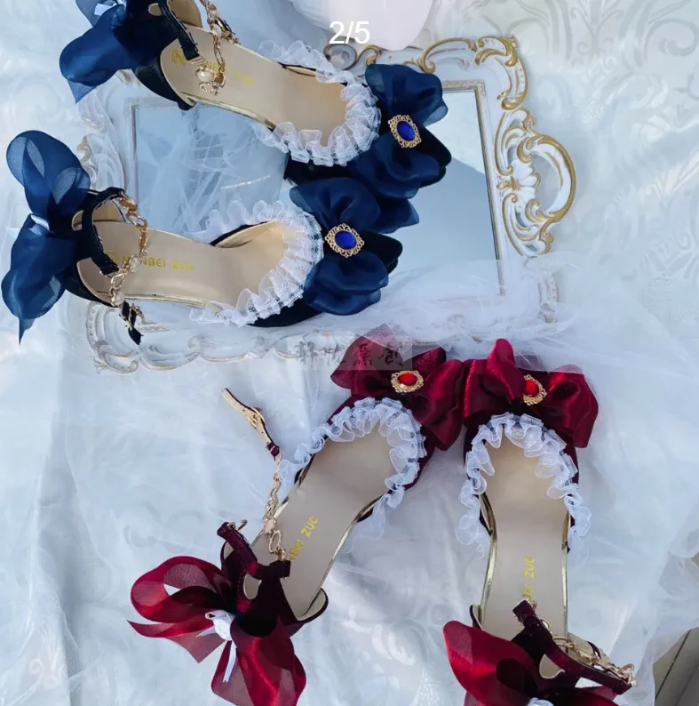 Chaussures Lolita à talons hau - Court Heel Pointed avis et prix