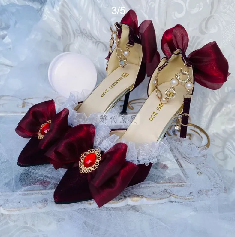Chaussures Lolita à talons hau - Court Heel Pointed avis et prix