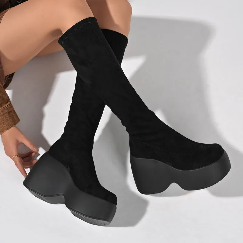 Hiver nouveau maigre grande ta - Sock Boot Women avis et prix