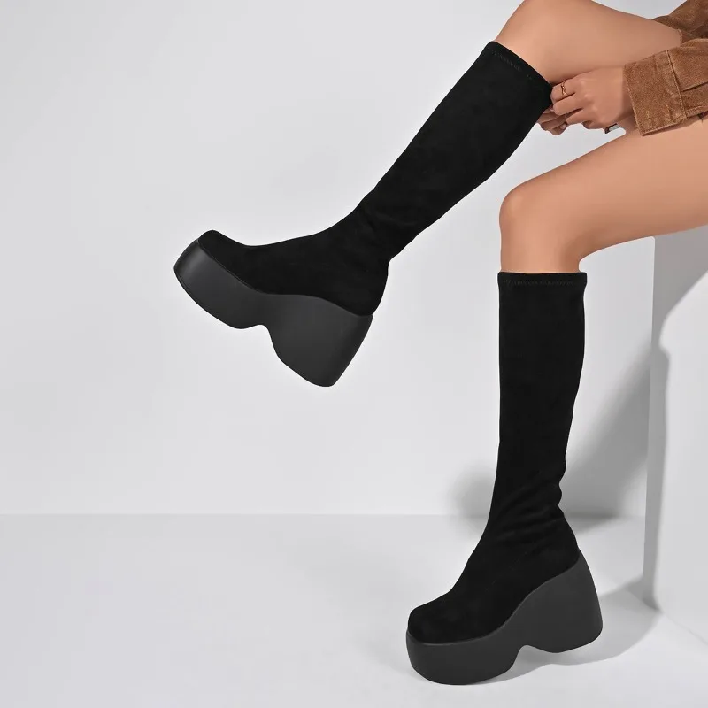 Hiver nouveau maigre grande ta - Sock Boot Women avis et prix